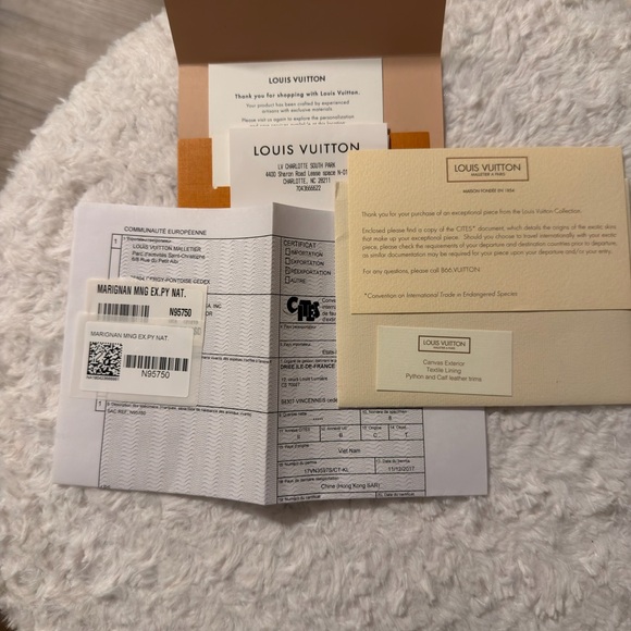 Authentic Louis Vuitton Python detail Crossbody Bag or top handle - Picture 2 of 7